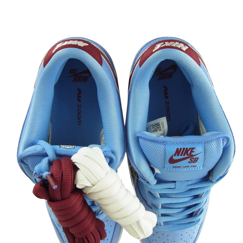 NIKE ナイキ DQ4040-400 SB DUNK LOW PRM Valor Blue and Team Maroon ダンク ロー ライトブルー系 27㎝【新古品】【未使用】【中古】