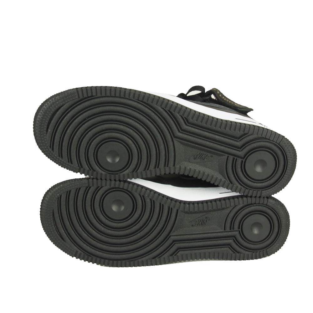 NIKE ナイキ DJ7840-001 Stussy AIR FORCE 1 Mid Black Black ステューシー エアフォース ワン ミッド ブラック系 26cm 【新古品】【未使用】【中古】