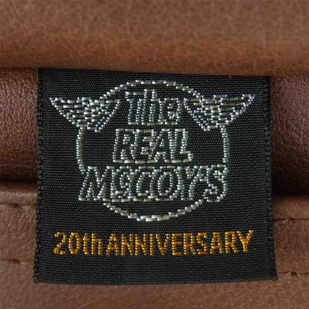 The REAL McCOY'S ザリアルマッコイズ MJ8106 TYPE A-2 KIPSKIN 20周年 キップスキン レザー ジャケット ブラウン系 36【中古】