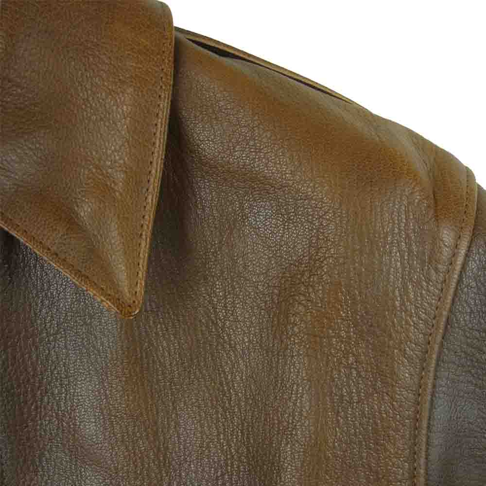 The REAL McCOY'S ザリアルマッコイズ MJ7101 TYPE A-2 ROUGH WEAR david d.doniger 実名 レザー ジャケット ブラウン系 38【中古】