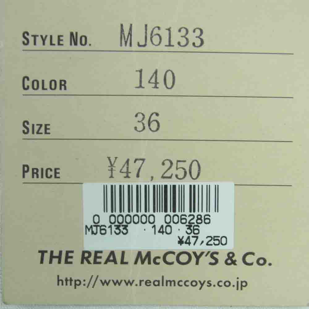 The REAL McCOY'S ザリアルマッコイズ MJ6133 Lee リー 1101-LJ STORM RIDER ストームライダー デニム ジャケット インディゴブルー系 36【新古品】【未使用】【中古】