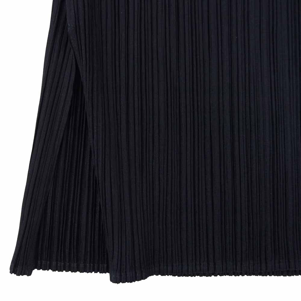 PLEATS PLEASE プリーツプリーズ イッセイミヤケ PP13-JG430 プリーツ加工 サイドスリット スカート 黒 ブラック系 2【美品】【中古】