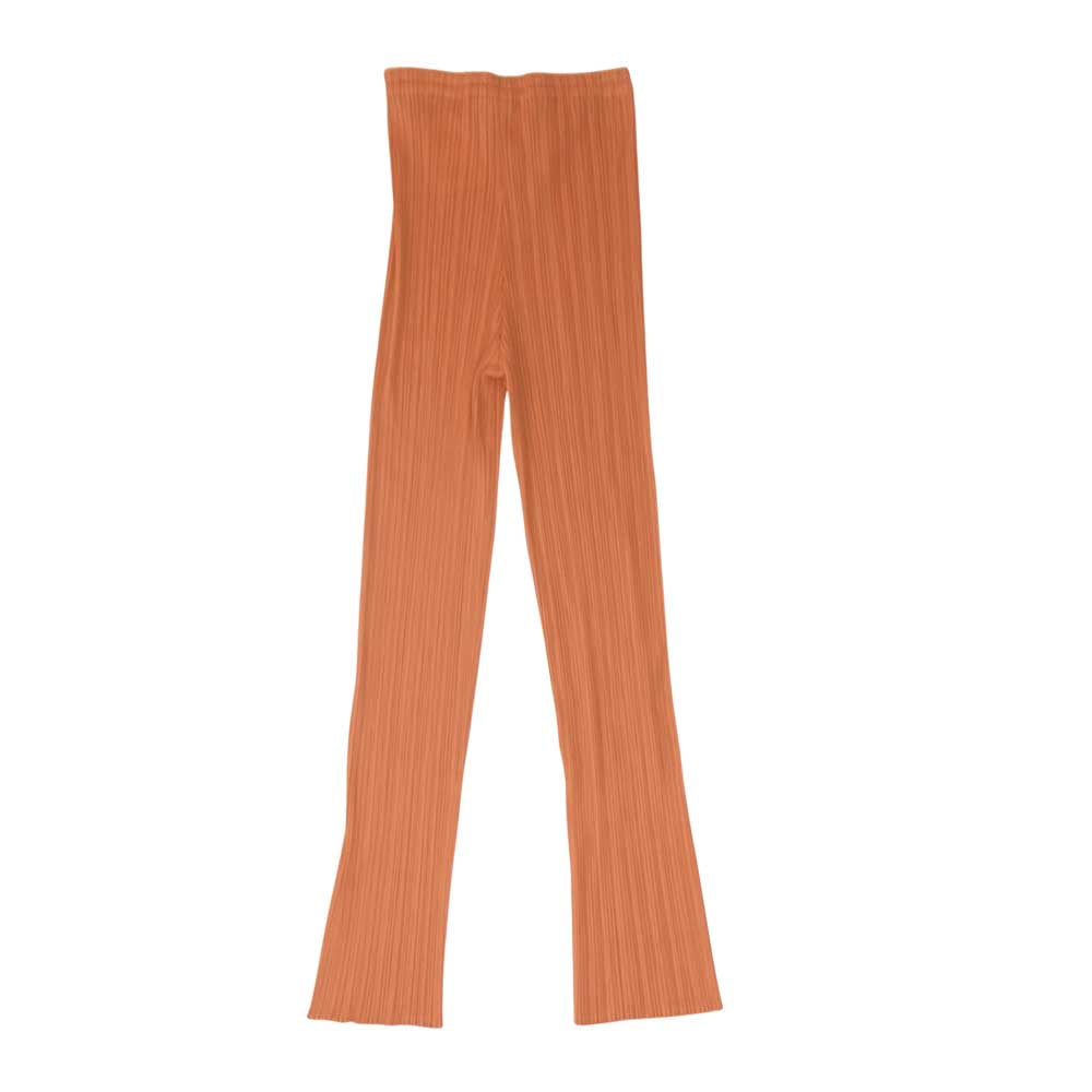 PLEATS PLEASE プリーツプリーズ イッセイミヤケ PP61-JF209 プリーツ加工 パンツ オレンジ オレンジ系 3【美品】【中古】