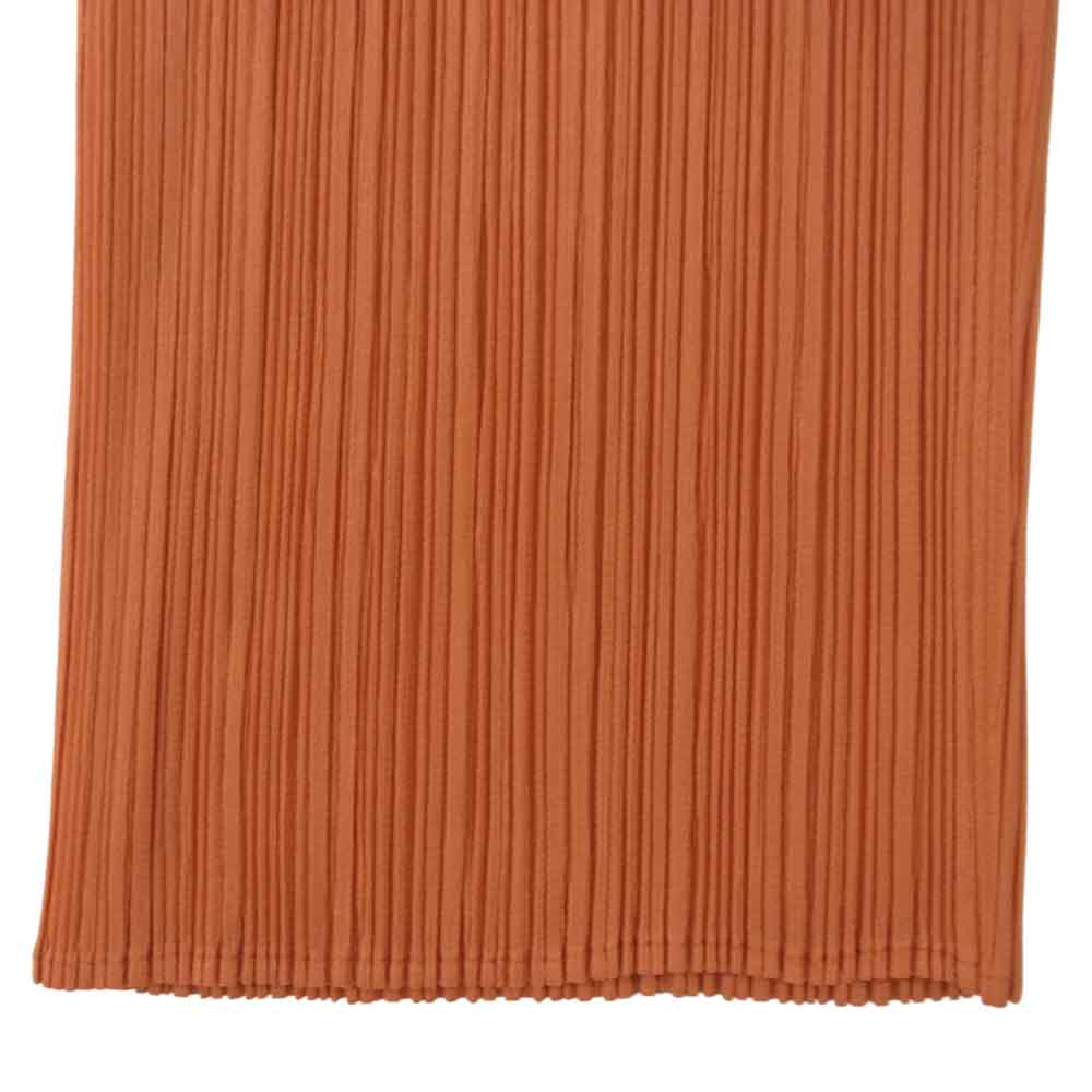 PLEATS PLEASE プリーツプリーズ イッセイミヤケ PP61-JF209 プリーツ加工 パンツ オレンジ オレンジ系 3【美品】【中古】