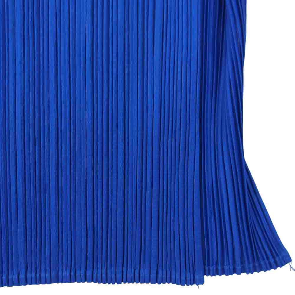 PLEATS PLEASE プリーツプリーズ イッセイミヤケ PP80-JH616 プリーツ加工 ノースリーブ ロング ワンピース 青 ブルー系 3【美品】【中古】