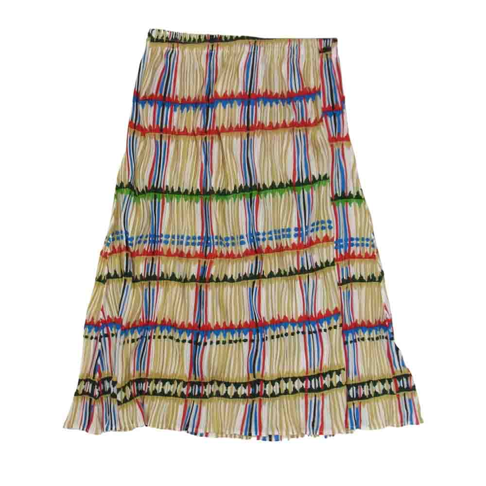 PLEATS PLEASE プリーツプリーズ イッセイミヤケ PP22-JG796 プリーツ加工 チェック総柄 波プリーツ スカート マルチカラー系 3【美品】【中古】