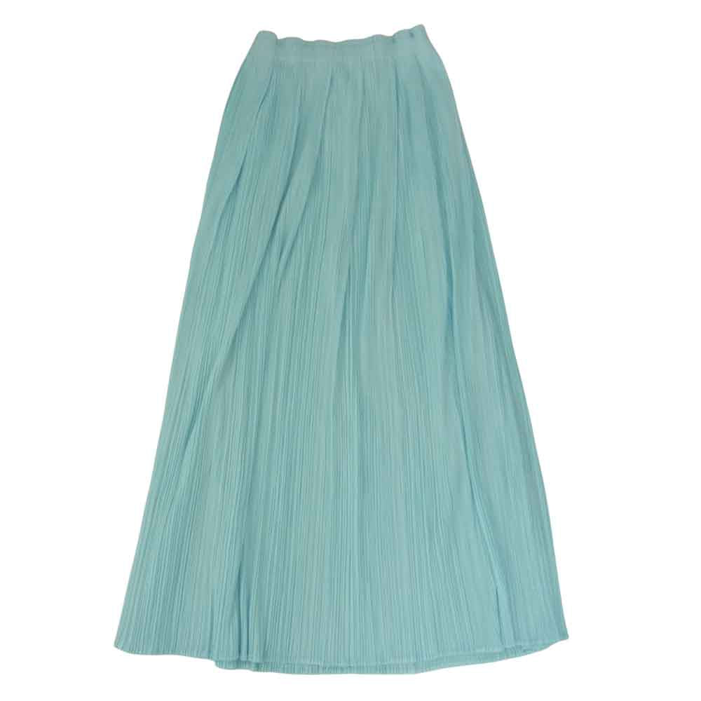 PLEATS PLEASE プリーツプリーズ イッセイミヤケ PP01-JG403 プリーツ加工 ロング プリーツスカート 水色 ライトブルー系 2【美品】【中古】