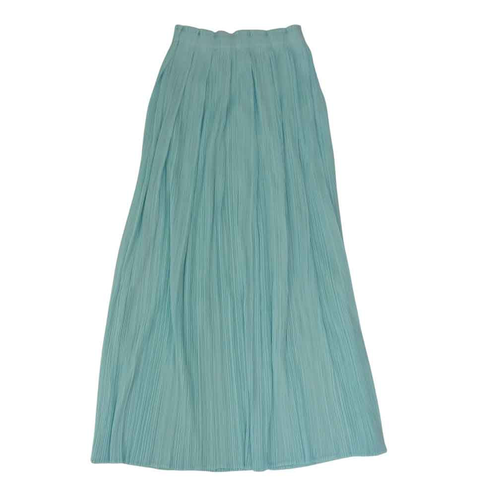 PLEATS PLEASE プリーツプリーズ イッセイミヤケ PP01-JG403 プリーツ加工 ロング プリーツスカート 水色 ライトブルー系 2【美品】【中古】