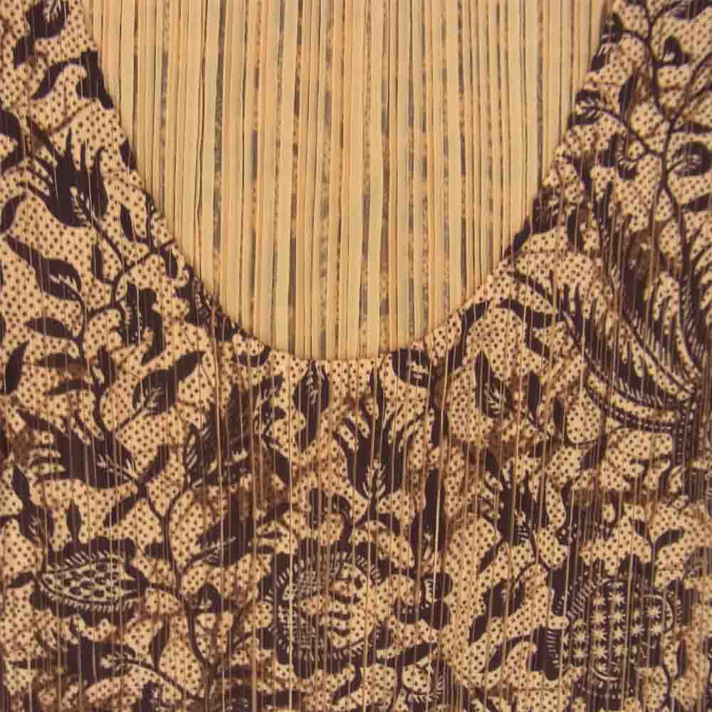 PLEATS PLEASE プリーツプリーズ イッセイミヤケ PP72-JH848 プリーツ加工 花柄 フラワー 転写 ノースリーブ ワンピース ブラウン ブラウン系 3【美品】【中古】