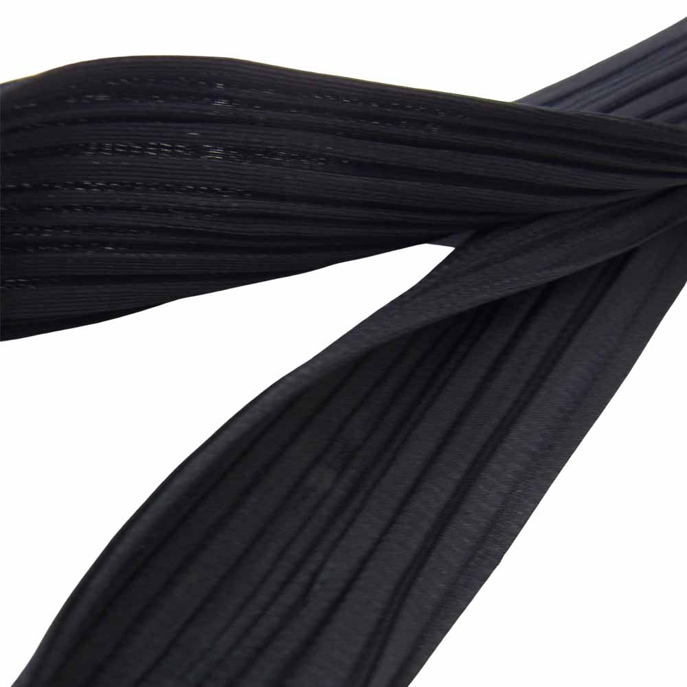 ISSEY MIYAKE イッセイミヤケ PP05-JG625 プリーツ加工 サスペンダー付き サロペット ロング スカート 黒 ブラック系 L【中古】