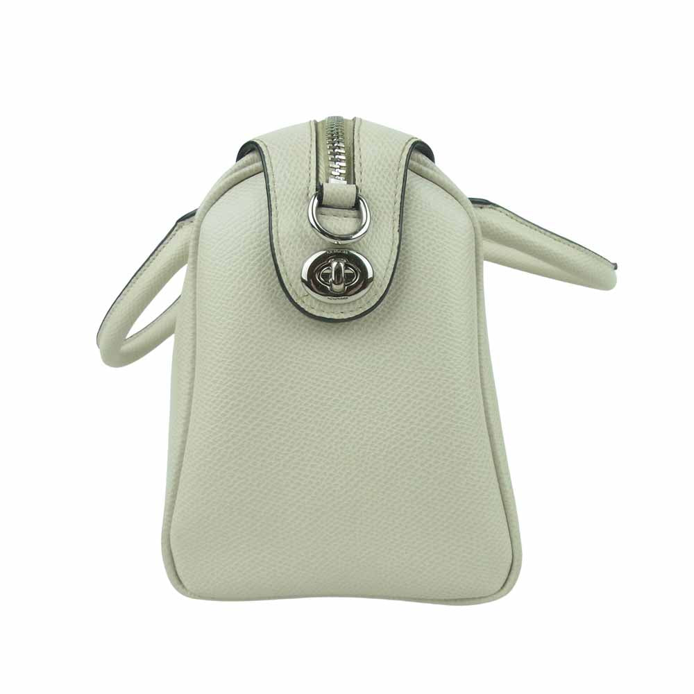 COACH コーチ F37272 スヌーピー ミニ ベネット サッチェル 2way ショルダー ハンド バッグ オフホワイト系【中古】