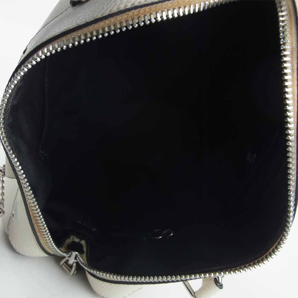 COACH コーチ F37272 スヌーピー ミニ ベネット サッチェル 2way ショルダー ハンド バッグ オフホワイト系【中古】