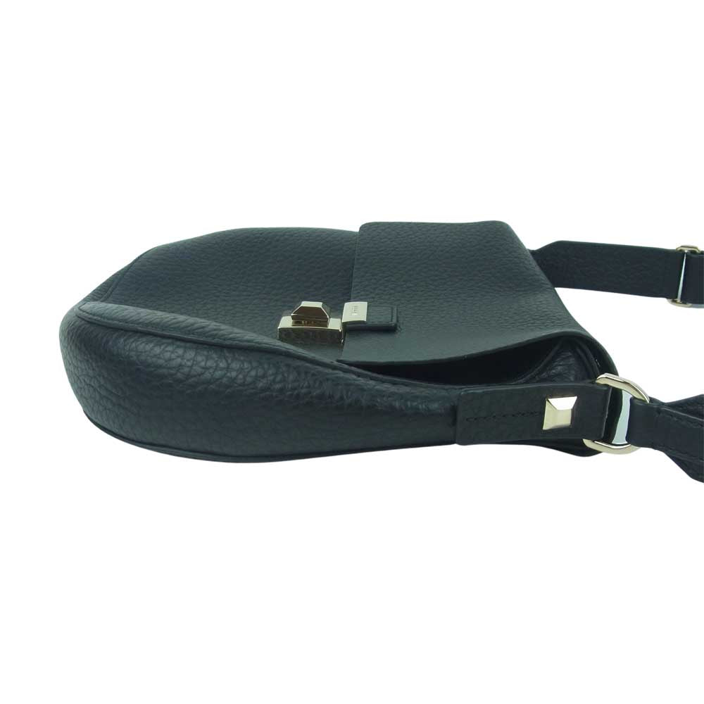 Furla フルラ Glenn ショルダー バッグ レザー ブラック系【中古】