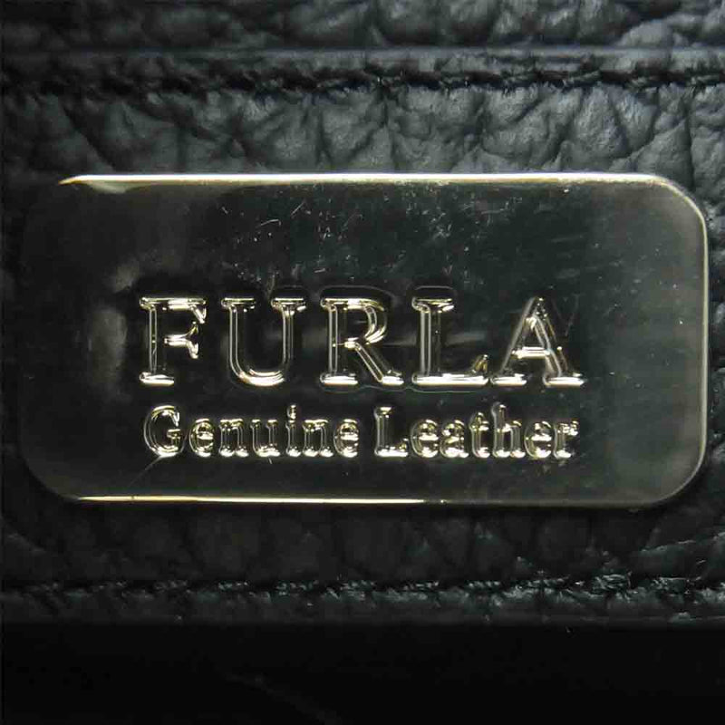 Furla フルラ Glenn ショルダー バッグ レザー ブラック系【中古】