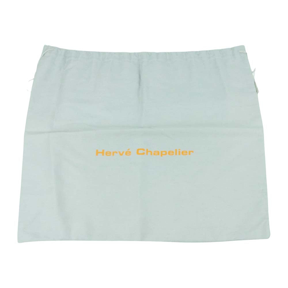 Herve Chapelier エルベ・シャプリエ パリ限定 707GP リュックス 舟形 Tote レッド タグ トート バッグ ブラック系【中古】