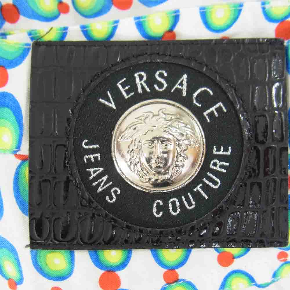 VERSACE ヴェルサーチ JEANS COUTURE メデューサ 総柄 パンツ マルチカラー系 27【中古】