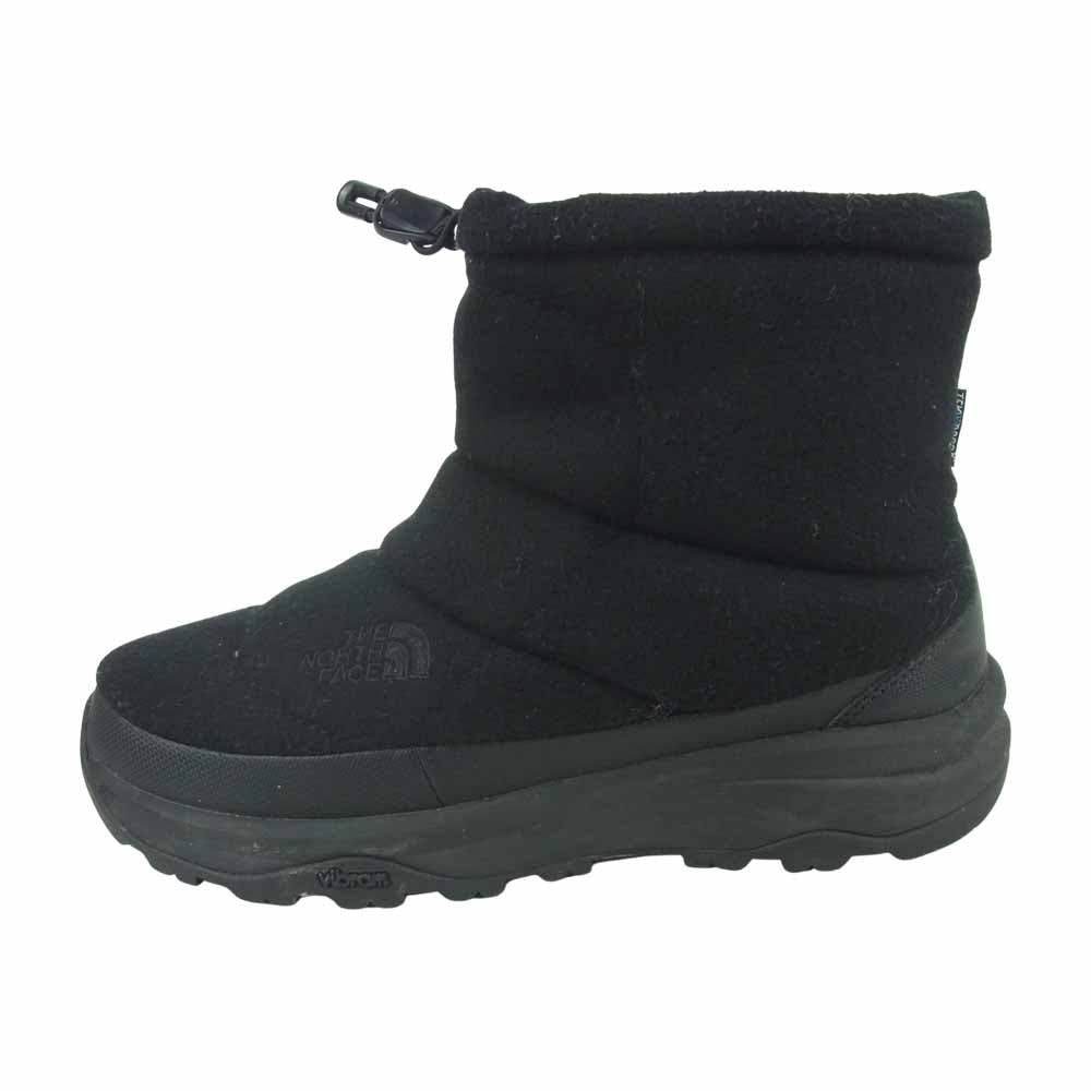 THE NORTH FACE ノースフェイス NF51874 Nuptse Bootie WP Short ヌプシ ブーティ ウォータープルーフ VI ショート ブーツ ブラック系 25cm【中古】