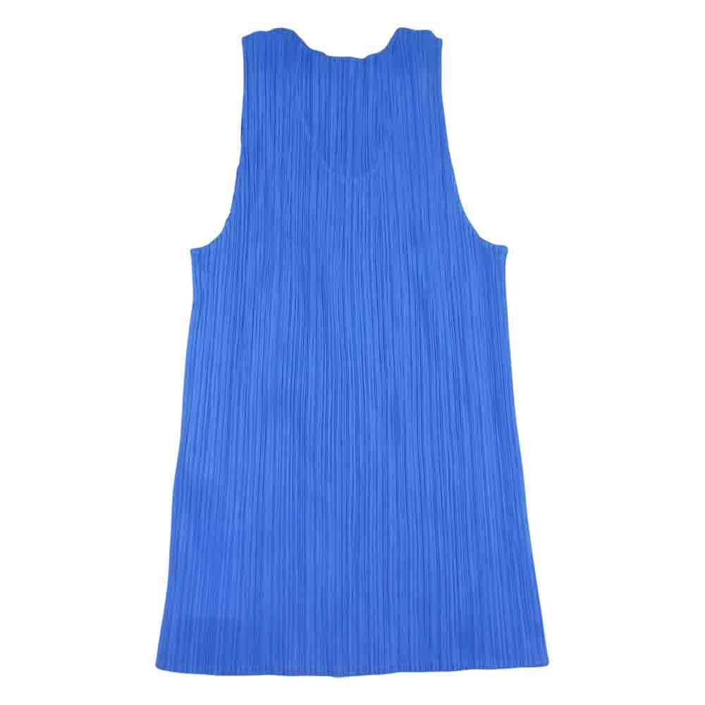 PLEATS PLEASE プリーツプリーズ イッセイミヤケ PP5151-JK600 プリーツ加工 ノースリーブ カットソー ライトブルー系 3【美品】【中古】
