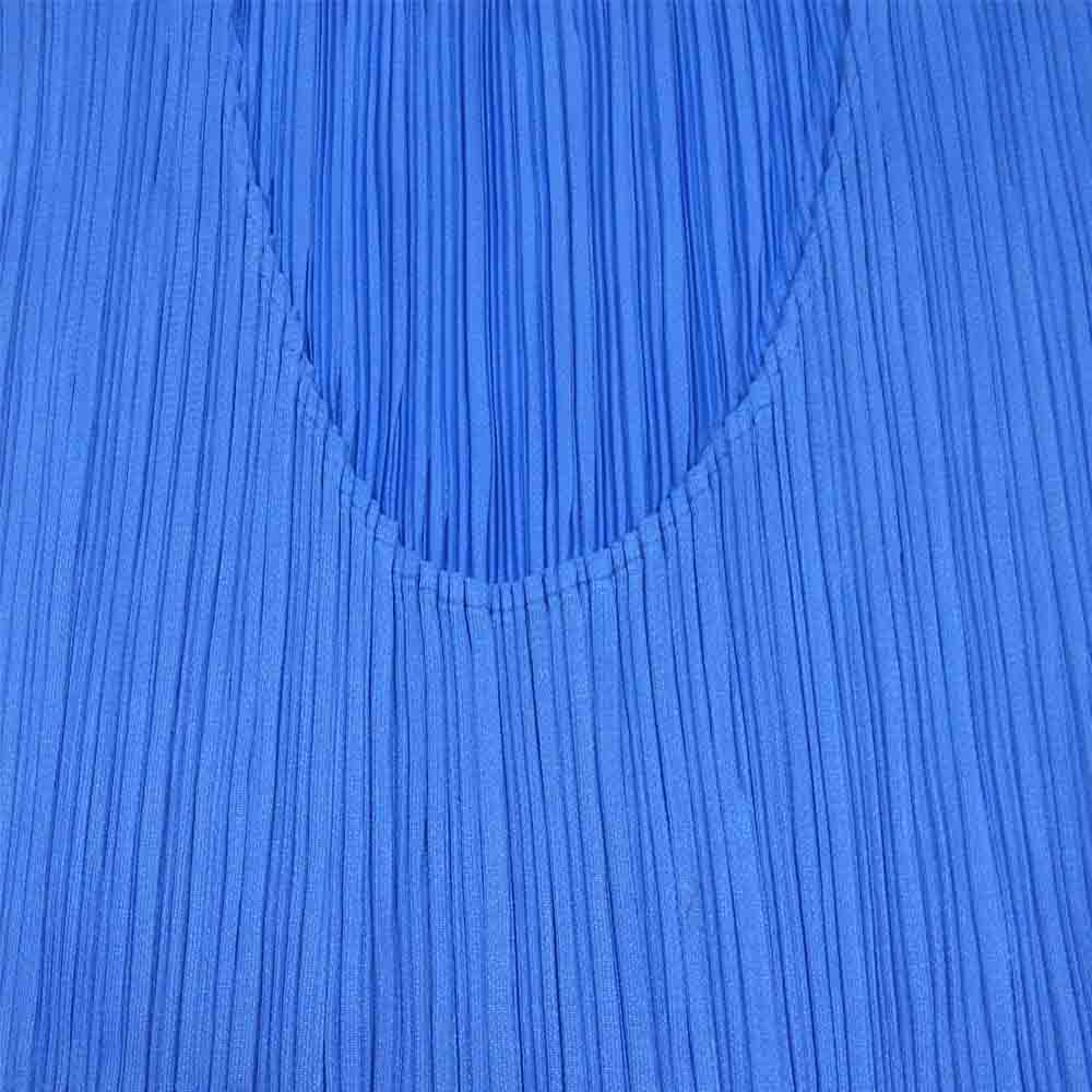 PLEATS PLEASE プリーツプリーズ イッセイミヤケ PP5151-JK600 プリーツ加工 ノースリーブ カットソー ライトブルー系 3【美品】【中古】