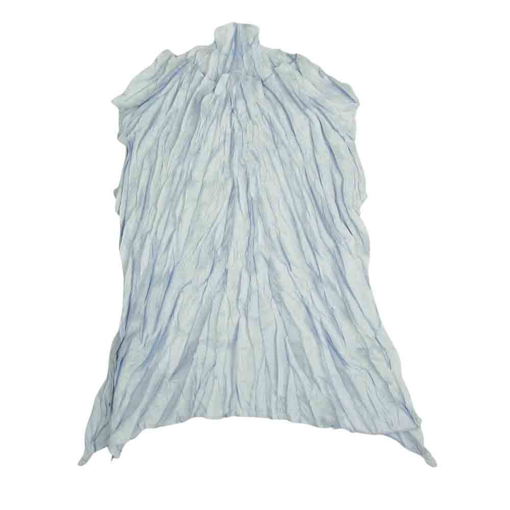 PLEATS PLEASE プリーツプリーズ イッセイミヤケ PP34-ZT911 皺加工 フレンチスリーブ カットソー ライトブルー系 3【美品】【中古】