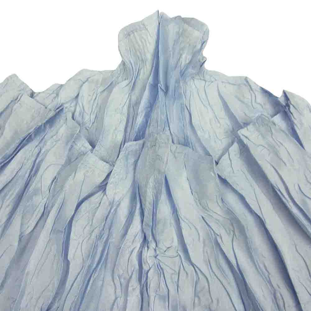 PLEATS PLEASE プリーツプリーズ イッセイミヤケ PP34-ZT911 皺加工 フレンチスリーブ カットソー ライトブルー系 3【美品】【中古】