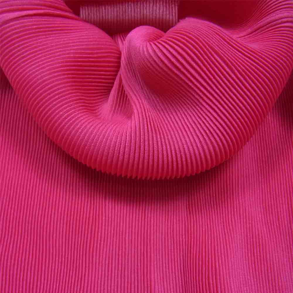 PLEATS PLEASE プリーツプリーズ イッセイミヤケ PP23-HK384 プリーツ加工 細プリーツ ハイネック ノースリーブ カットソー ピンク系 3【美品】【中古】