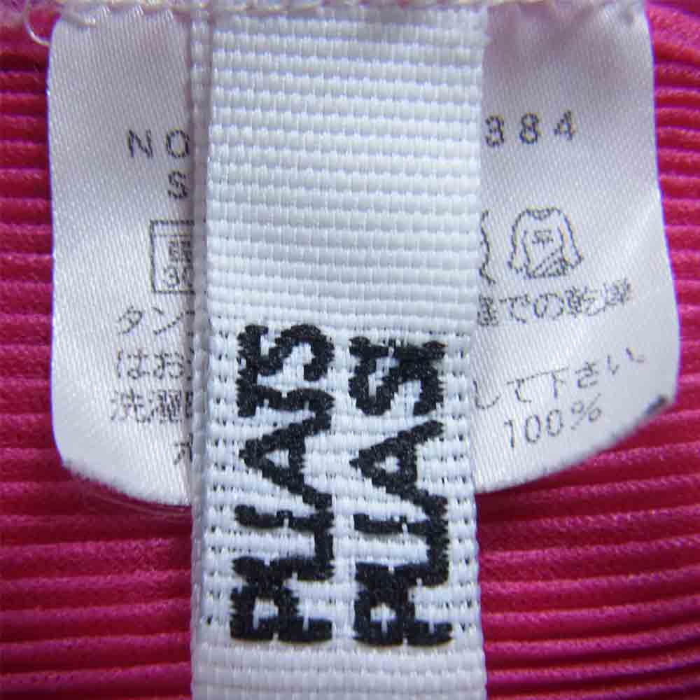 PLEATS PLEASE プリーツプリーズ イッセイミヤケ PP23-HK384 プリーツ加工 細プリーツ ハイネック ノースリーブ カットソー ピンク系 3【美品】【中古】