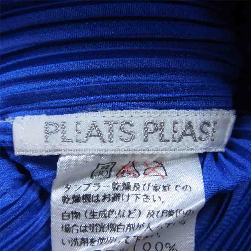 PLEATS PLEASE プリーツプリーズ イッセイミヤケ PP61-JH319 プリーツ加工 ノースリーブ ロング カットソー ブルー系 3【美品】【中古】