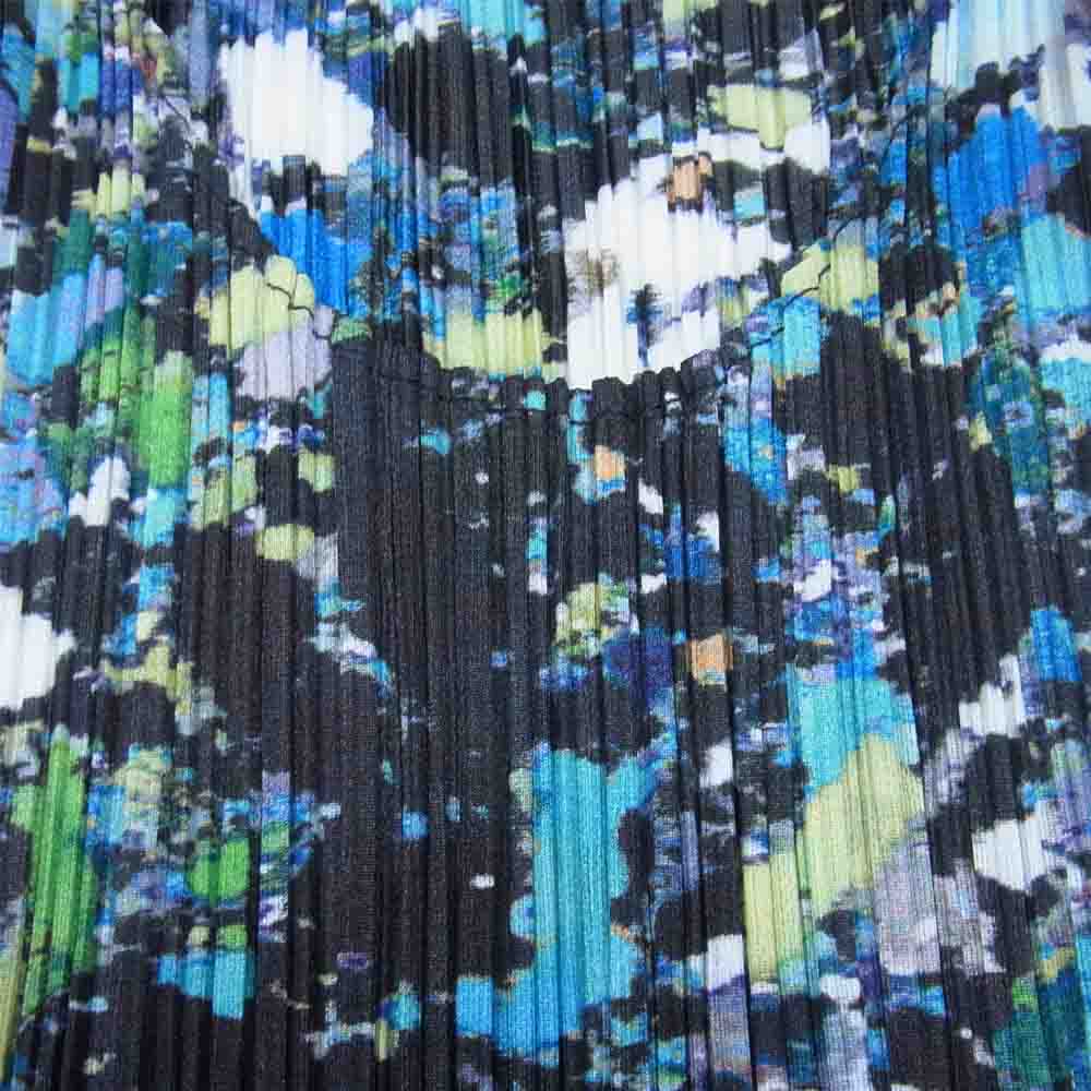 PLEATS PLEASE プリーツプリーズ イッセイミヤケ PP96-JK023 プリーツ加工 総柄 カットソー 長袖 マルチカラー系 4【美品】【中古】