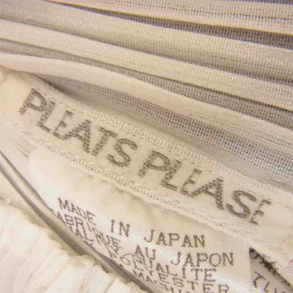 PLEATS PLEASE プリーツプリーズ イッセイミヤケ PP91-JK053 プリーツ加工  シャツ ブラウス 長袖 白 ホワイト系 3【美品】【中古】