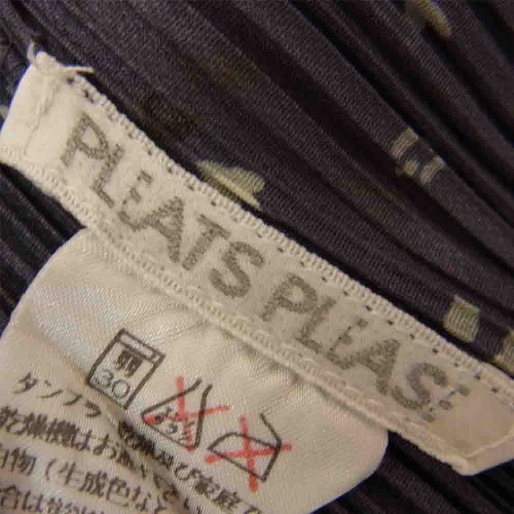 PLEATS PLEASE プリーツプリーズ イッセイミヤケ PP71-JO507 プリーツ加工 花柄 フラワー カーディガン グレー グレー系 3【美品】【中古】