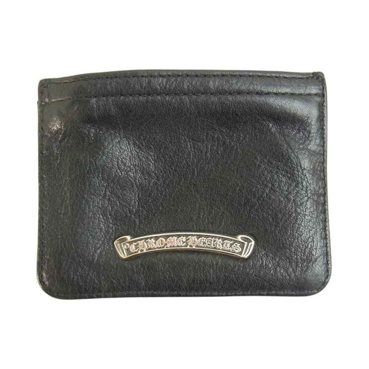 CHROME HEARTS クロムハーツ（原本有） ジッパー チェンジ パース コインケース 3×4 ブラック系【中古】