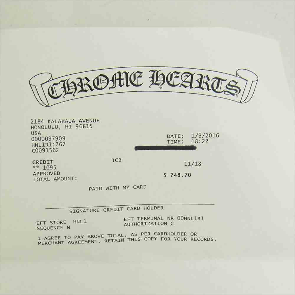 CHROME HEARTS クロムハーツ（原本有） ジッパー チェンジ パース コインケース 3×4 ブラック系【中古】