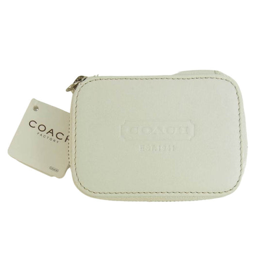 COACH コーチ FS8884 ピルケース ミニポーチ 詰め替えケース付き ホワイト系【中古】