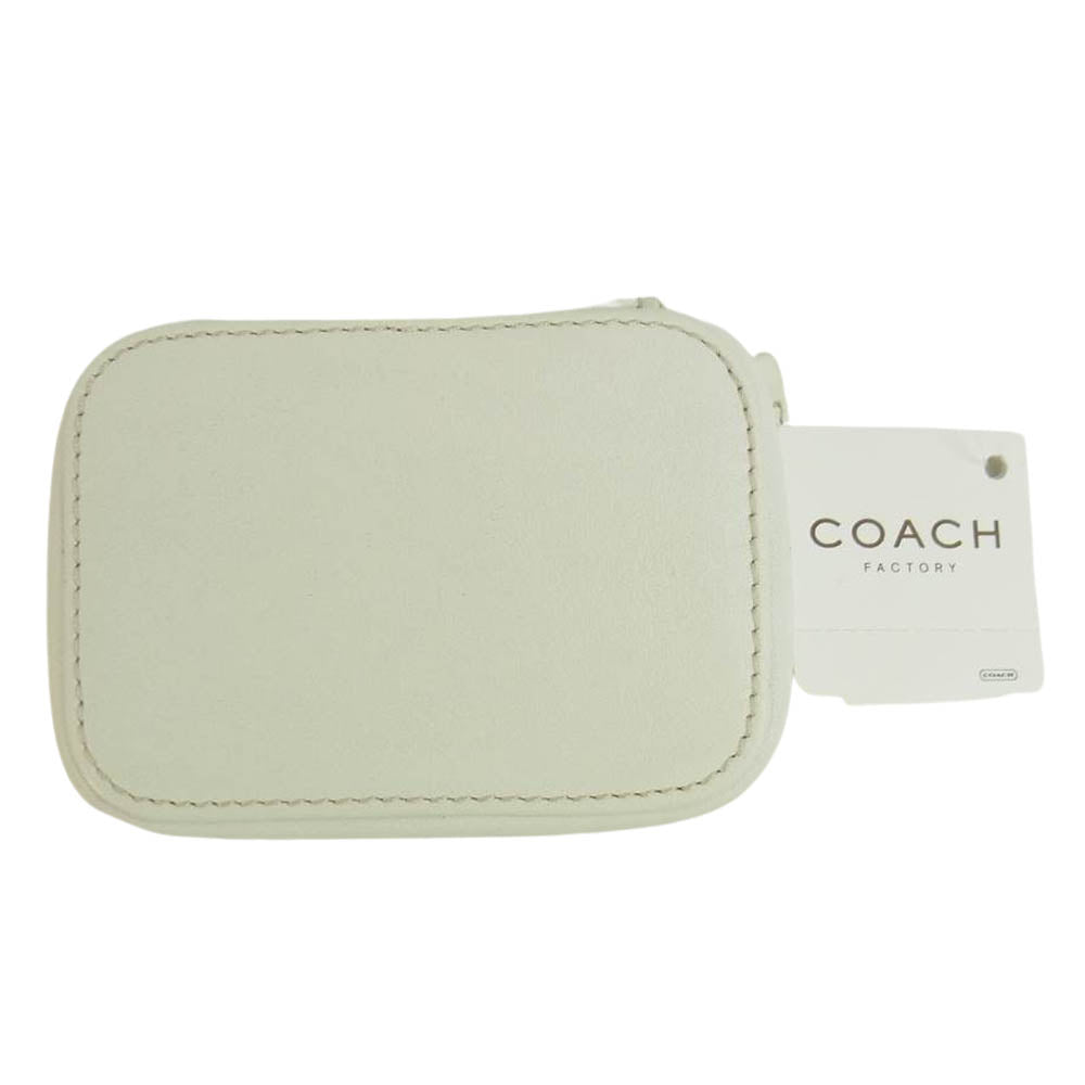 COACH コーチ FS8884 ピルケース ミニポーチ 詰め替えケース付き ホワイト系【中古】