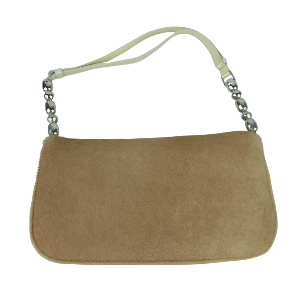Christian Dior クリスチャンディオール MA-0030 ハラコ ハンド バッグ ライトブラウン系【中古】