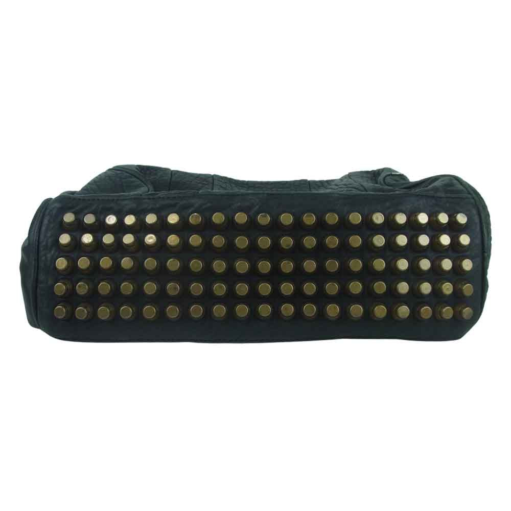 Alexander Wang アレキサンダーワン 底面スタッズ 2way レザー バッグ ブラック系【中古】