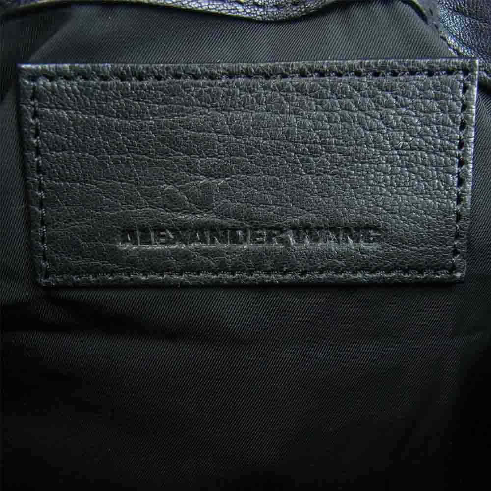 Alexander Wang アレキサンダーワン 底面スタッズ 2way レザー バッグ ブラック系【中古】