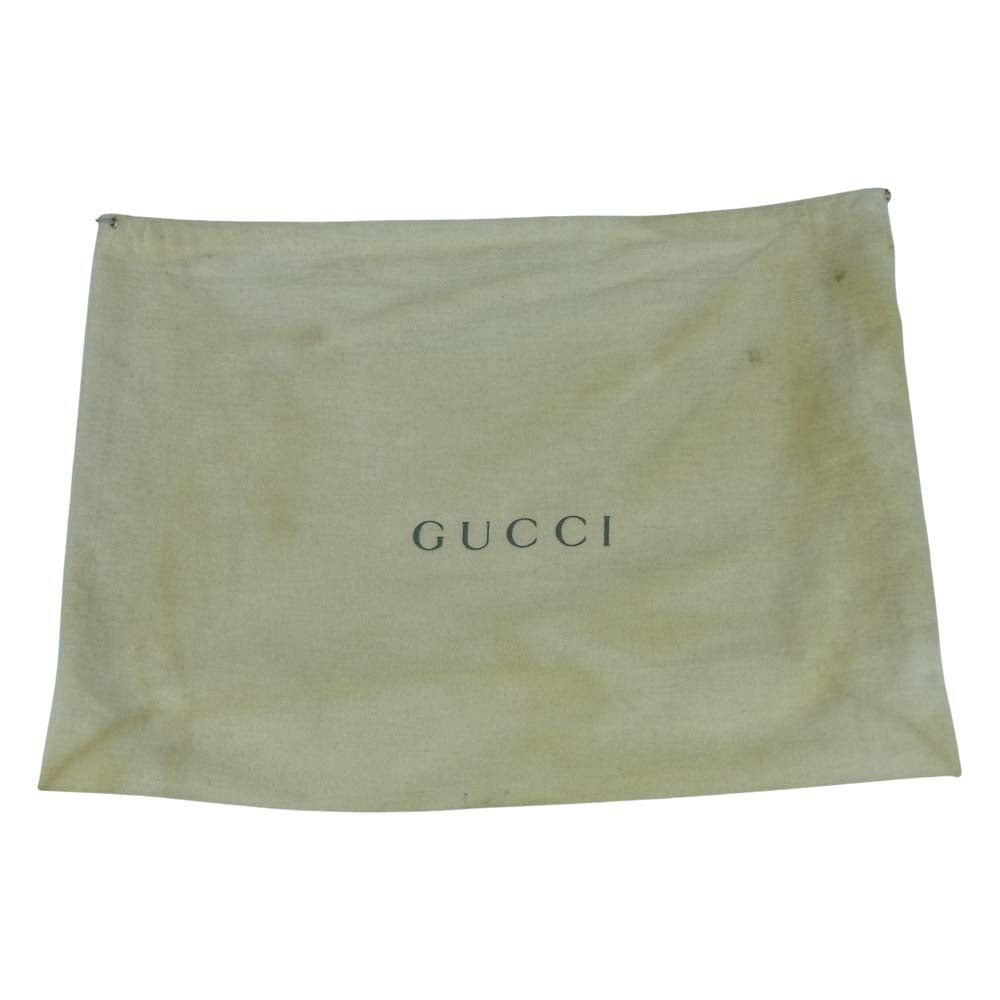 GUCCI グッチ 箱型 バンブー ハンド バッグ イタリア製 ブラック系【中古】