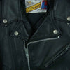 schott ショット 80s~90s バイカー パーフェクト タグ 618 レザー ダブル ライダース ジャケット ブラック系 36【中古】