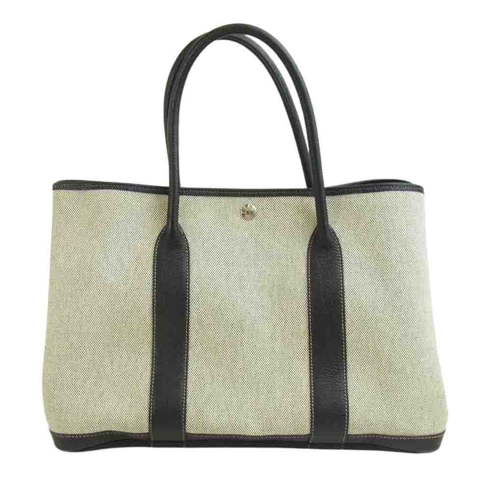 HERMES エルメス ガーデンパーティ PM □G刻印 グレー系【中古】