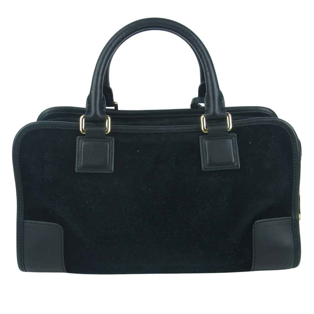 LOEWE ロエベ 352.61.A03 アナグラム アマソナ28 ハンド バッグ スペイン製 ブラック系【中古】