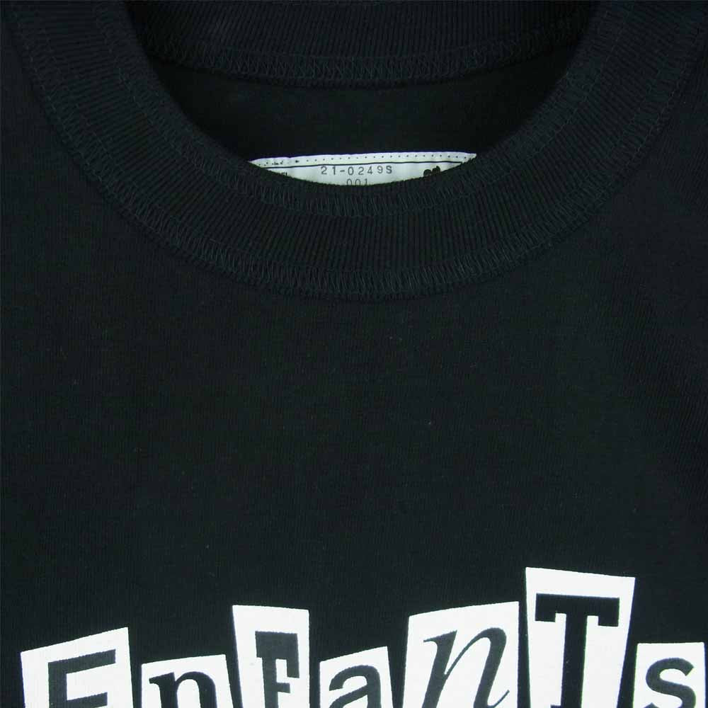 Sacai サカイ 21-0249S Jean Paul Gaultier ジャンポールゴルチエ Enfants Terribles Print T-Shirt プリント 半袖 Tシャツ ブラック系 2【新古品】【未使用】【中古】