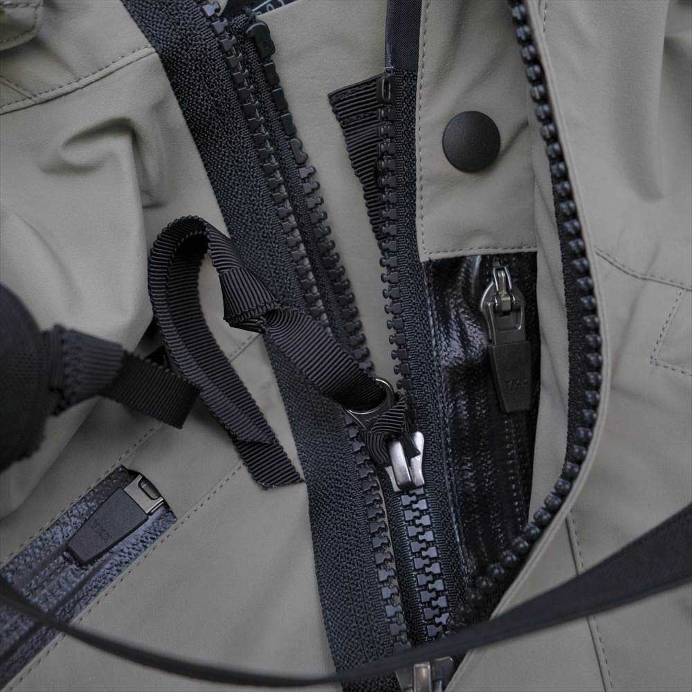 Sacai サカイ 22SS 22-06011 ACRONYM アクロニウム CROP JACKET クロップ ジャケット チャコールグレー系 3【極上美品】【中古】
