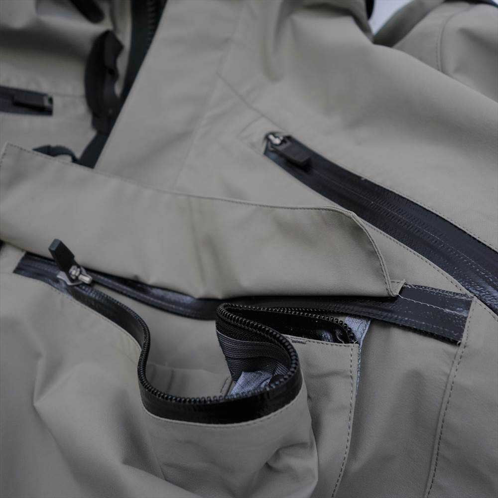 Sacai サカイ 22SS 22-06011 ACRONYM アクロニウム CROP JACKET クロップ ジャケット チャコールグレー系 3【極上美品】【中古】