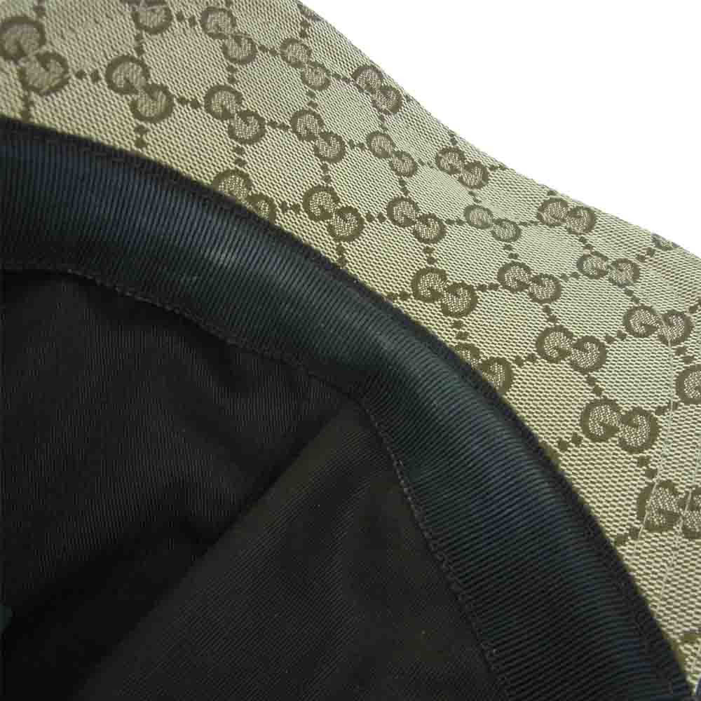 GUCCI グッチ 200035 KQWBG 国内正規品 オリジナル GG キャンバス ベースボール キャップ 帽子 ライトブラウン系【中古】