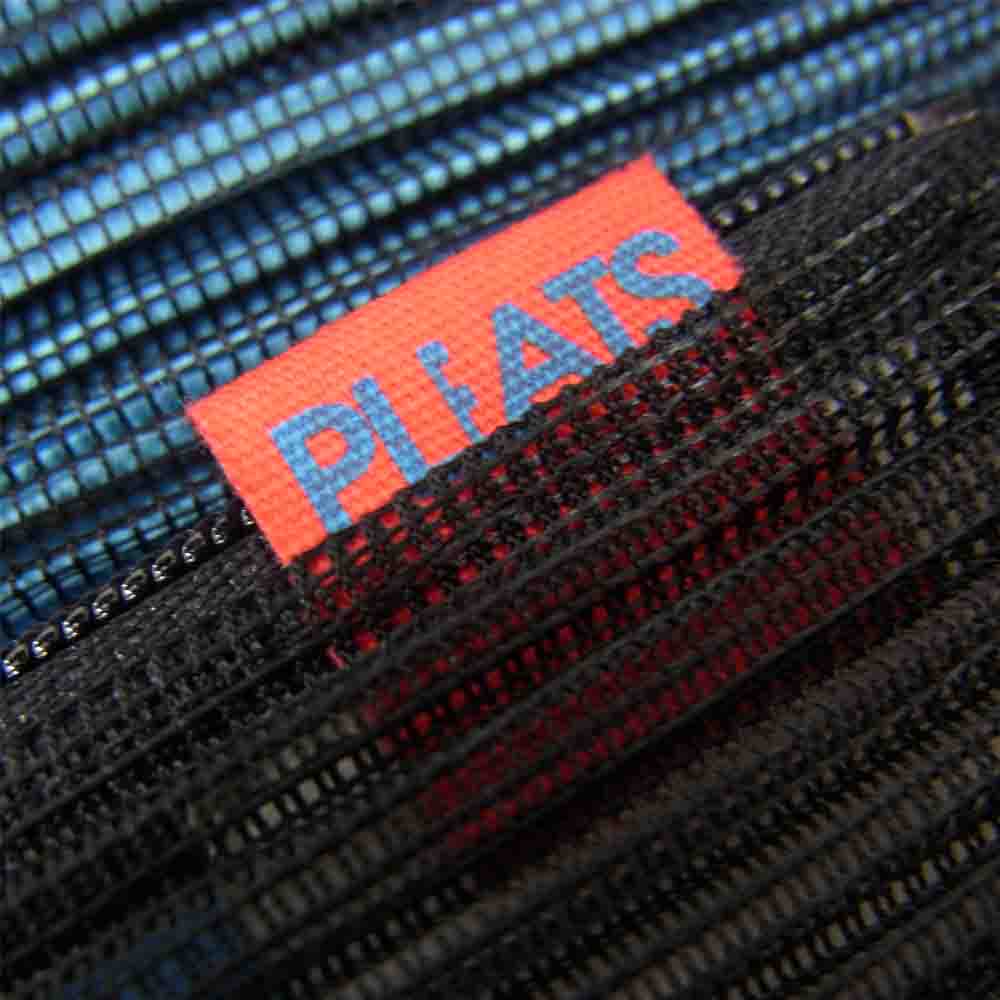 PLEATS PLEASE プリーツプリーズ イッセイミヤケ PP26-AG431 プリーツ加工 3P セット メッシュ ポーチ 水色 ライトブルー系【美品】【中古】