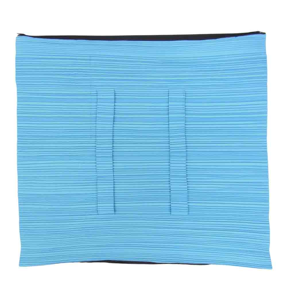 PLEATS PLEASE プリーツプリーズ イッセイミヤケ PP26-AG432 プリーツ加工 メッシュ 変形 バッグ 水色 ライトブルー系【美品】【中古】