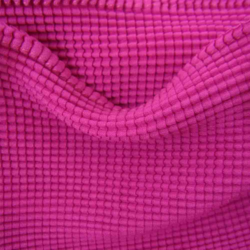 イッセイミヤケ プリーツ PP68FK413 ボックスプリーツ ボルトネック フレンチスリーブ カットソー ピンク ピンク系 3【美品】【中古】