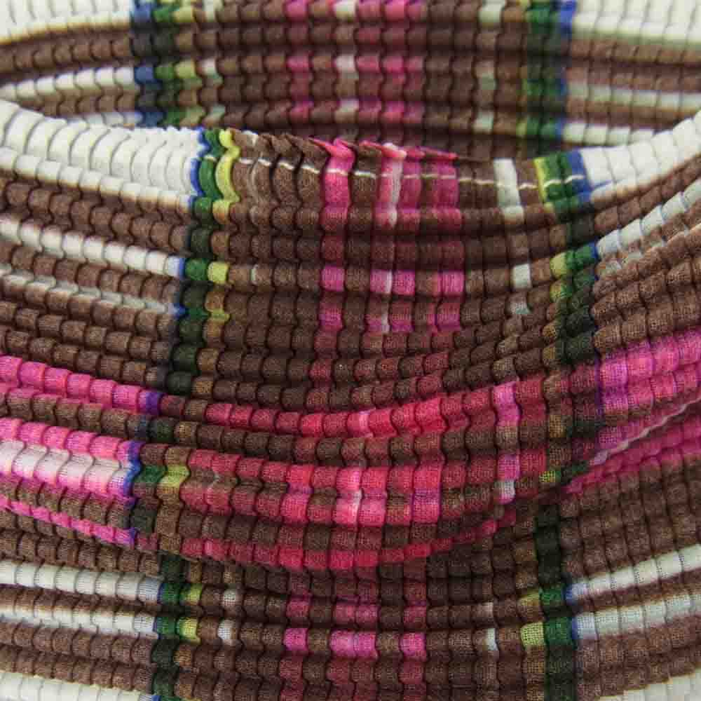 イッセイミヤケ プリーツ PP68FK508 ボックスプリーツ チェック柄 ボルトネック カットソー 半袖 マルチカラー系 3【美品】【中古】